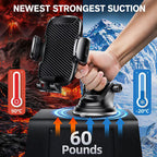 YOOVEE Universal Car Phone Holder with Adjustable Rotation for 4-7 Inch Phones, Dashboard, Windshield & Air Vent Mount