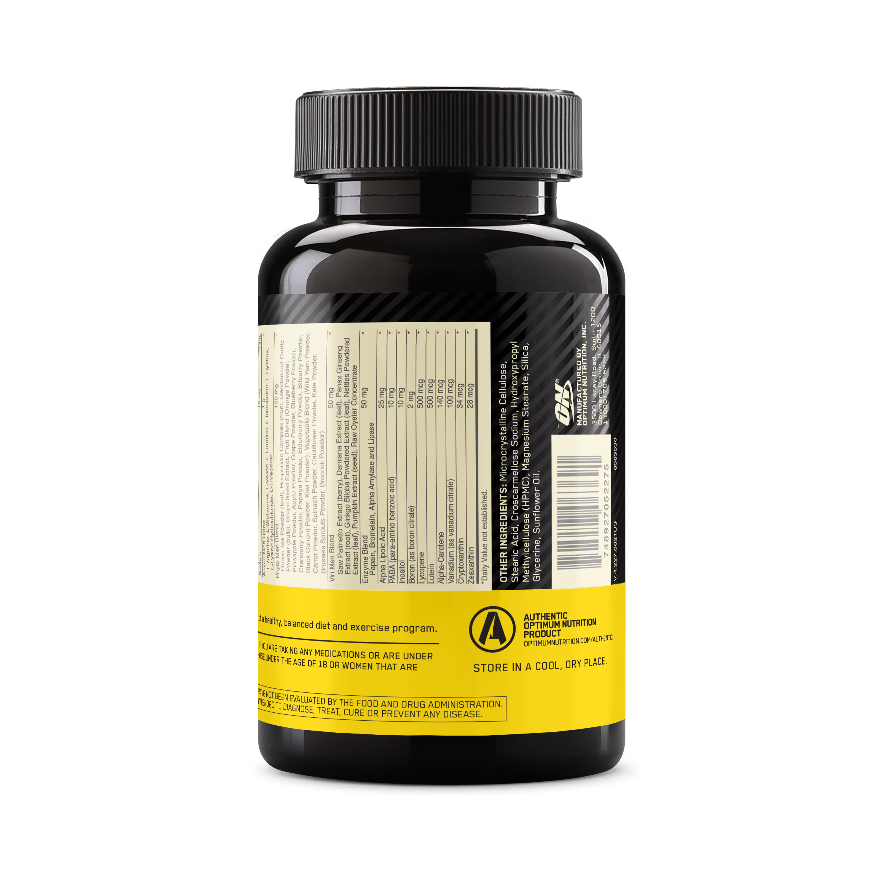 Optimum Nutrition Opti-Men Multivitamin – Men's Daily Multivitamin – 90 Tablets