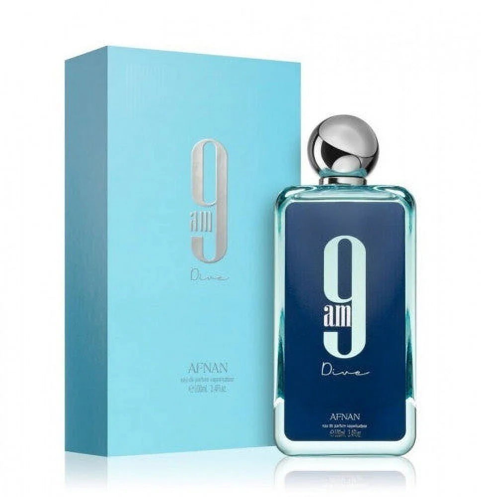 Afnan 9 AM Dive Eau de Parfum 3.4 oz / 100 ml – Unisex Fragrance