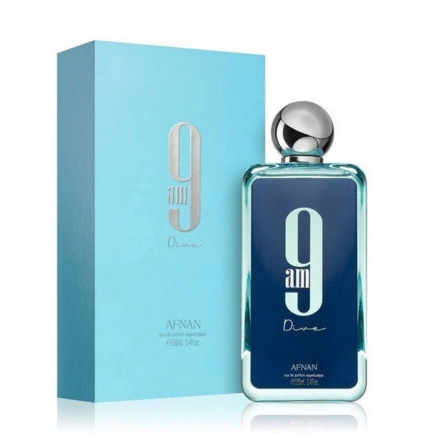 Afnan 9 AM Dive Eau de Parfum 3.4 oz / 100 ml – Unisex Fragrance