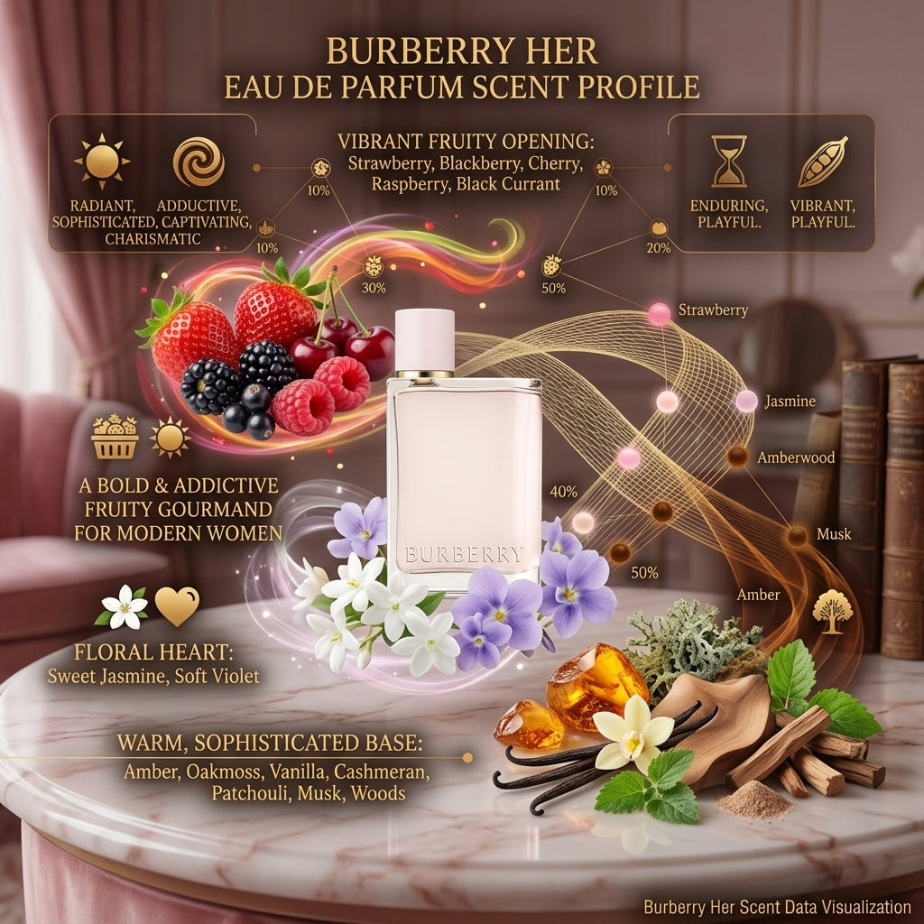 Burberry Her Eau de Parfum Spray for Women 1.6 fl oz (50 mL) – Brand New – Authentic