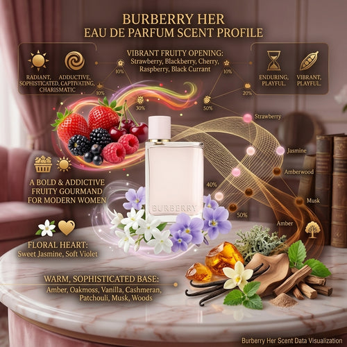 Burberry Her Eau de Parfum Spray for Women 1.6 fl oz (50 mL) – Brand New – Authentic