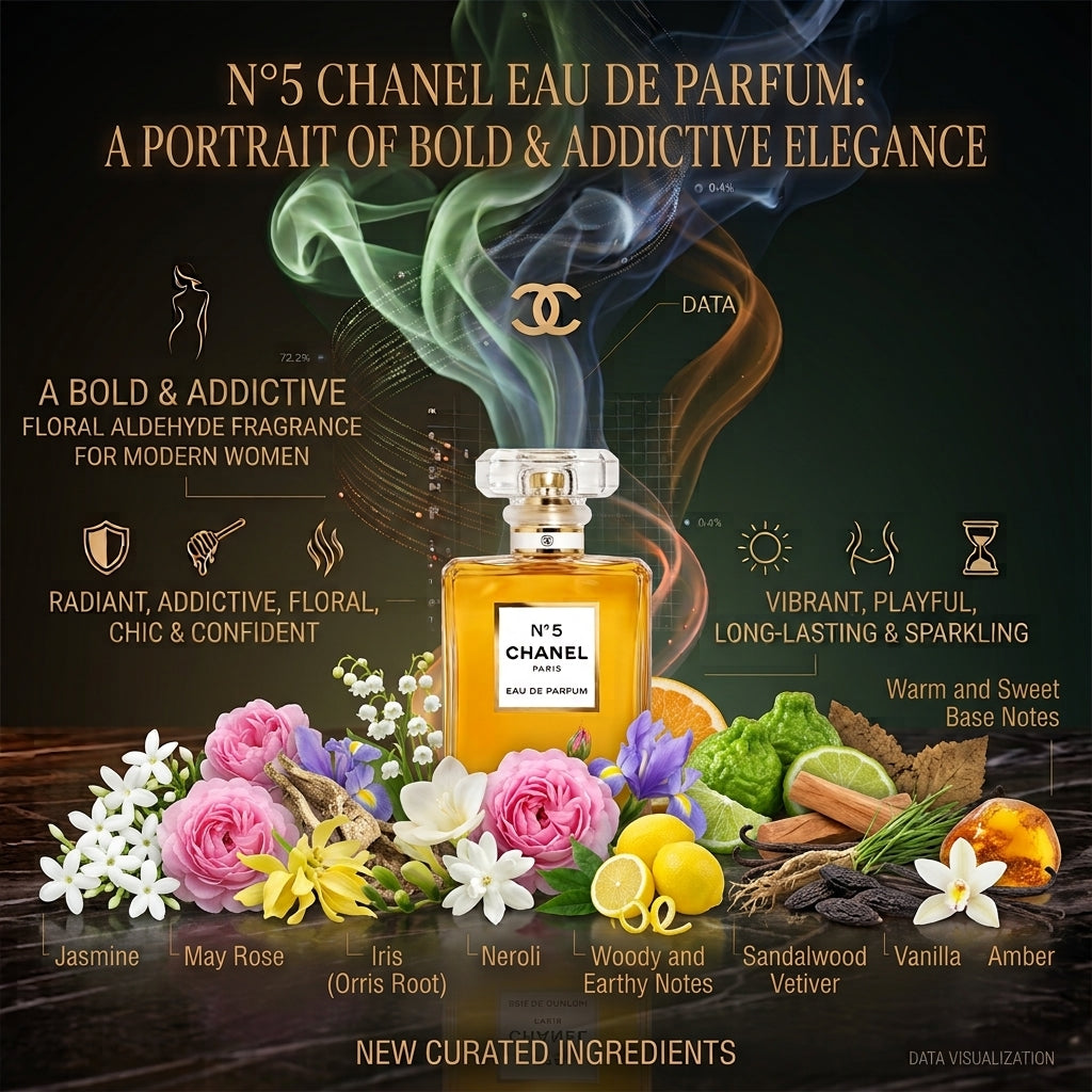 CHANEL NO 5 L Eau de Toilette Spray for Women 3.4 fl oz (100 mL) – Brand New