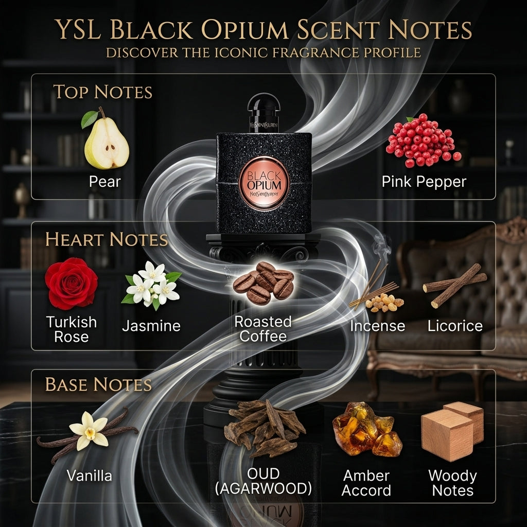Yves Saint Laurent Black Opium Women’s Eau de Parfum – 1 fl oz (30 mL)