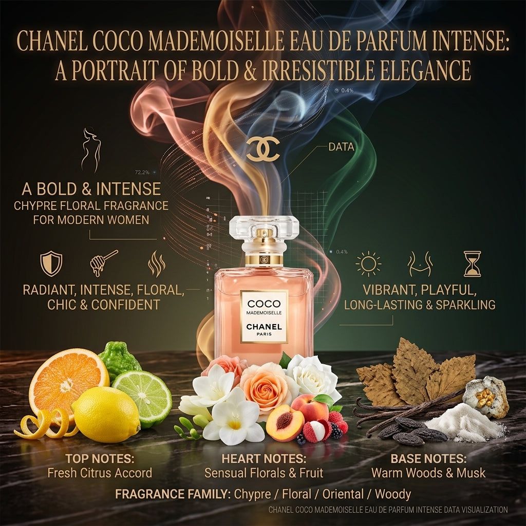 CHANEL Coco Mademoiselle Eau de PERFUME Intense for Women – 3.4 oz (100 ml)