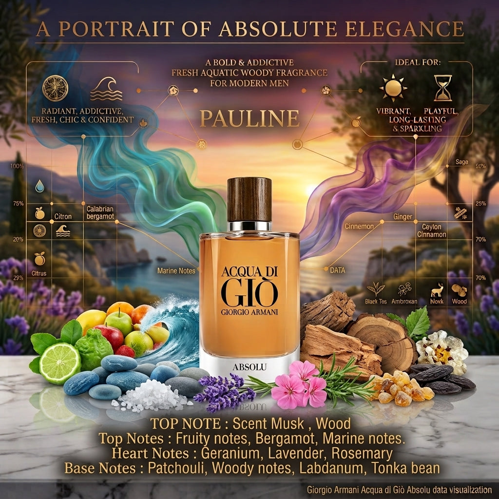Giorgio Armani Acqua Di Gio Absolu for Men Eau de Parfum Travel Spray 15ml / 0.5 fl oz – Sealed