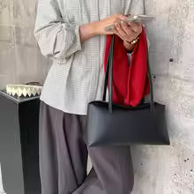Fashion Women's Shoulder Tote Bag – Soft PU Leather Designer Shopper Handbag