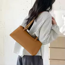 Fashion Women's Shoulder Tote Bag – Soft PU Leather Designer Shopper Handbag