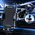 YOOVEE Universal Car Phone Holder with Adjustable Rotation for 4-7 Inch Phones, Dashboard, Windshield & Air Vent Mount
