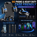YOOVEE Universal Car Phone Holder with Adjustable Rotation for 4-7 Inch Phones, Dashboard, Windshield & Air Vent Mount