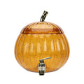 Halloween Orange Acrylic Pumpkin Beverage Dispenser, 1.5 gal