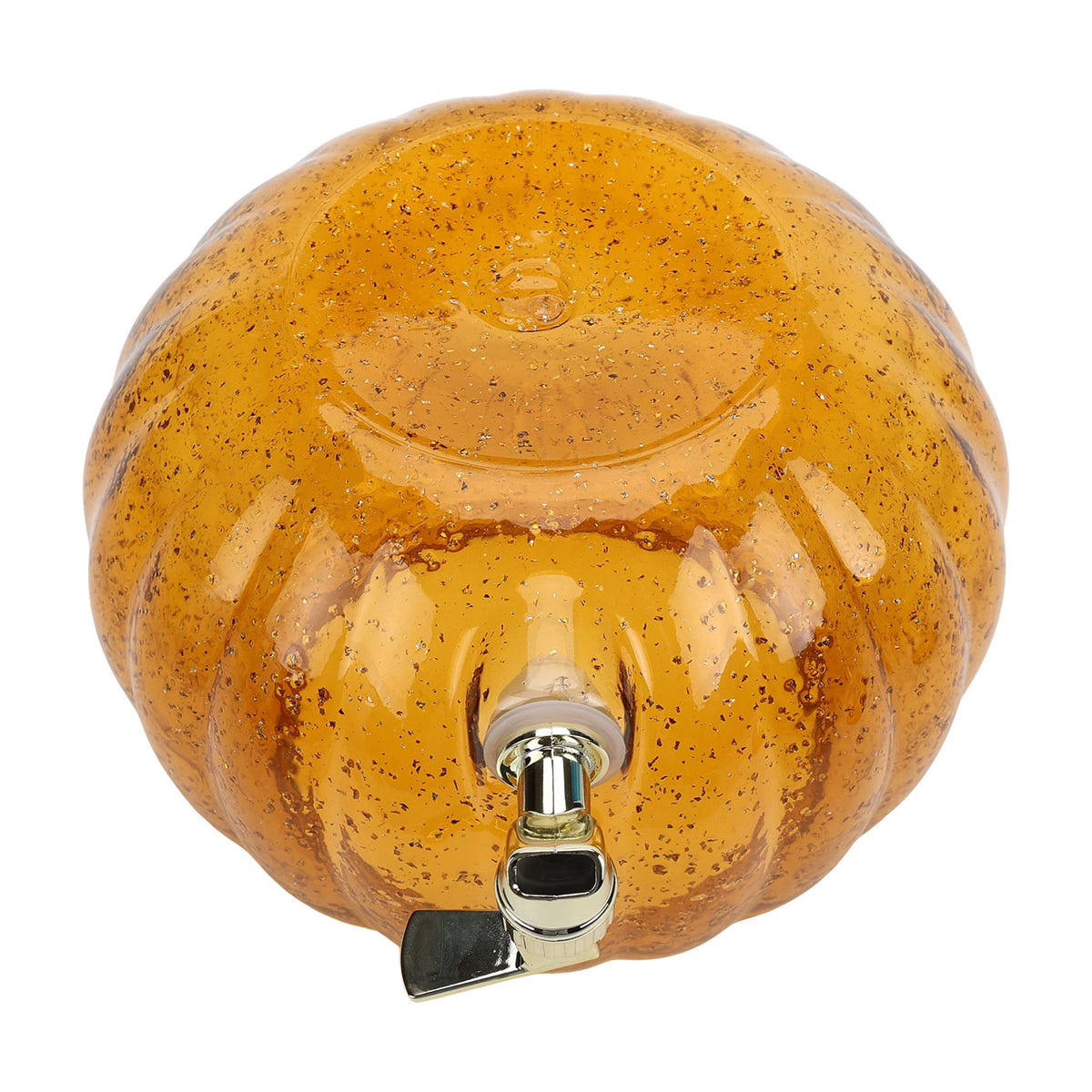 Halloween Orange Acrylic Pumpkin Beverage Dispenser, 1.5 gal