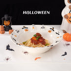 Halloween Ghost Ceramic Stoneware Serving Bowl, White