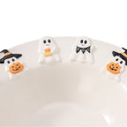 Halloween Ghost Ceramic Stoneware Serving Bowl, White