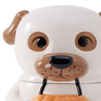 Halloween Ghost Dog Ceramic Cookie Jar