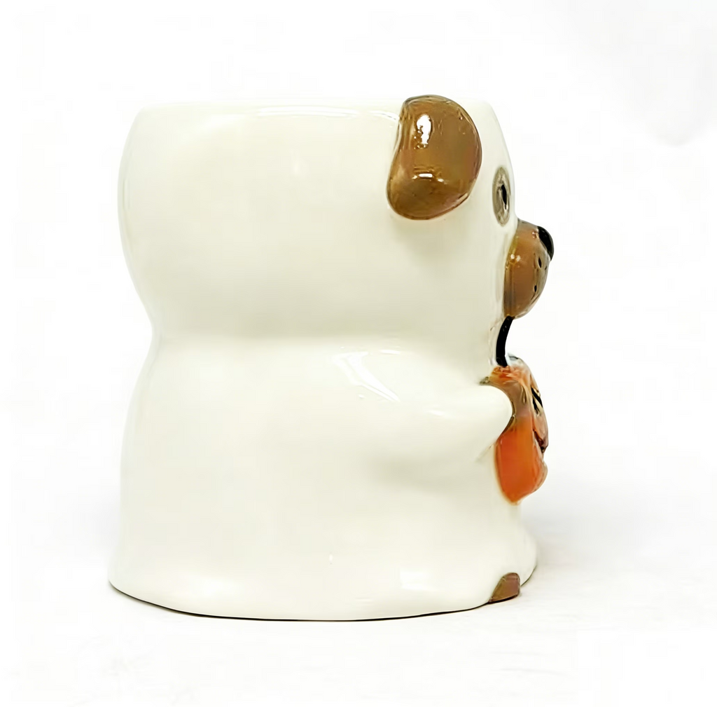 Halloween White Ghost Dog Ceramic Coffee Mug, 14.88 oz