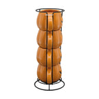 Halloween Pumpkin Stack Ceramic Mugs, 4-Pack