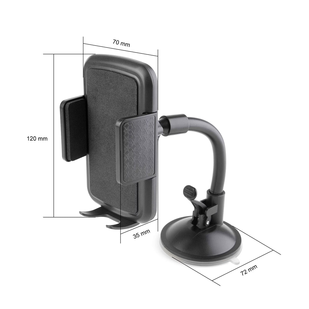 Dashboard & Windshield Cell Phone Mount, Black