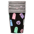 Cute Ghosts Disposable Paper Cups, Multicolor, 9 oz, 8 Count, Halloween