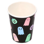 Cute Ghosts Disposable Paper Cups, Multicolor, 9 oz, 8 Count, Halloween