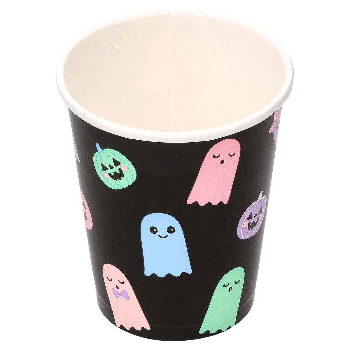 Cute Ghosts Disposable Paper Cups, Multicolor, 9 oz, 8 Count, Halloween