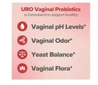 URO Vaginal Probiotics for Women pH Balance Support 60 Count (2 Pack) – Feminine Health Supplement – New