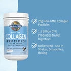 Garden of Life Grass Fed Collagen Peptides Powder 2 Pack – 20g Protein Per Serving – 9.87 oz Each – New
