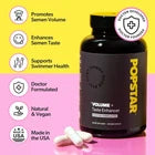 POPSTAR Semen Volume Supplement for Men – Men's Sexual Health & Fertility Support Formula – New
