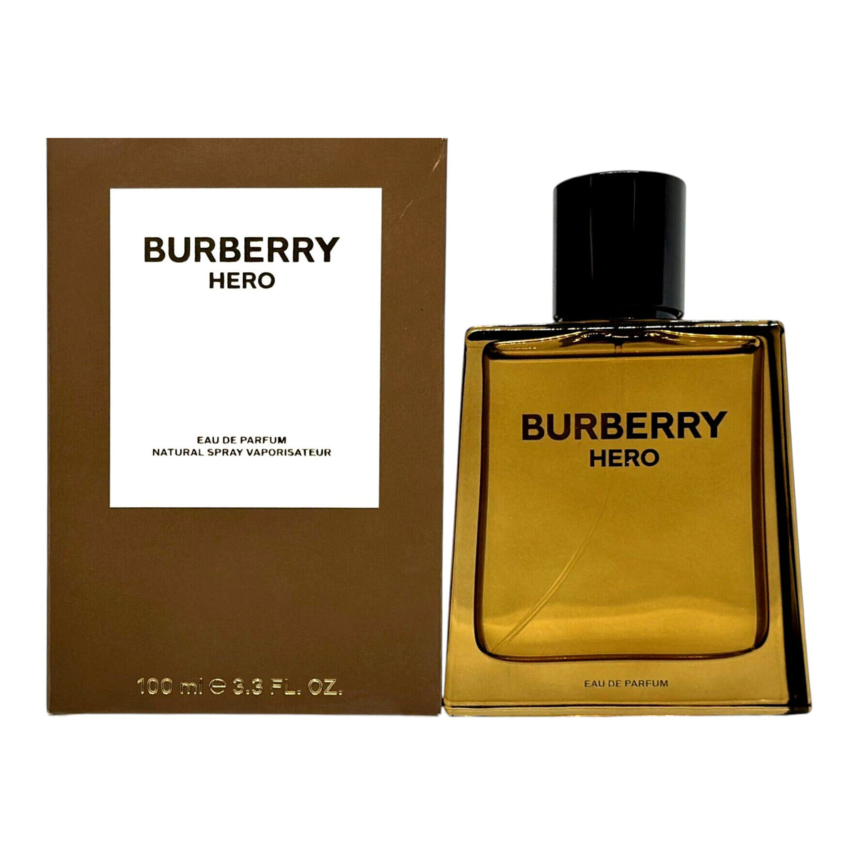 Burberry Hero Eau de Parfum Spray for Men 3.3 fl oz (100 mL) – Brand New – Factory Sealed