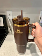 Stanley Chocolate Gold Quencher H2.0 FlowState Tumbler 40 oz – Limited Edition – Factory Sealed – New