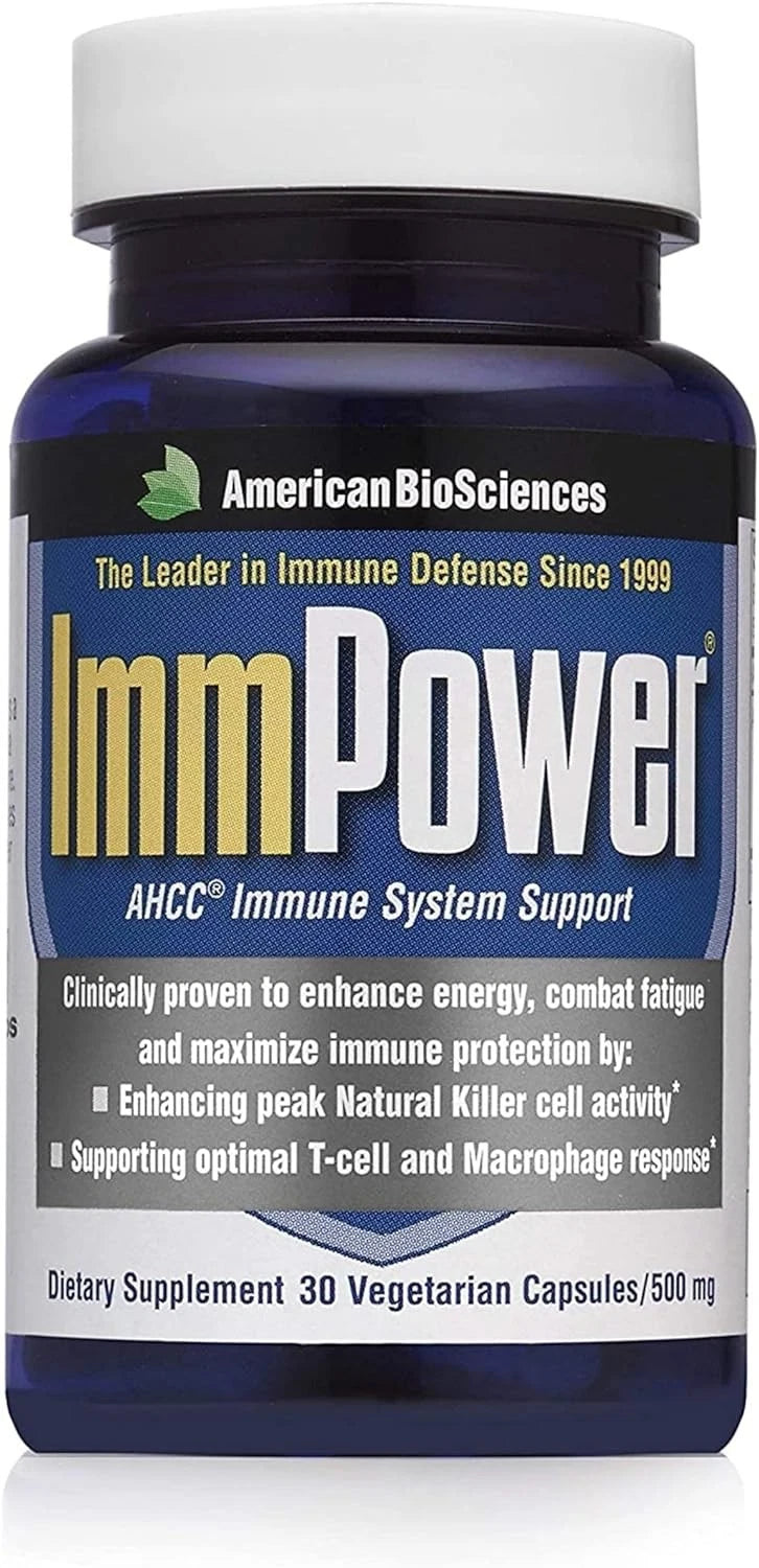 AHCC Immune System Support Herbal Supplement 500 mg 30 Capsules – Wellness Supplement – New