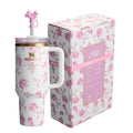 Stanley x LoveShackFancy Quencher Tumbler 40 oz – Ribbon Rosa