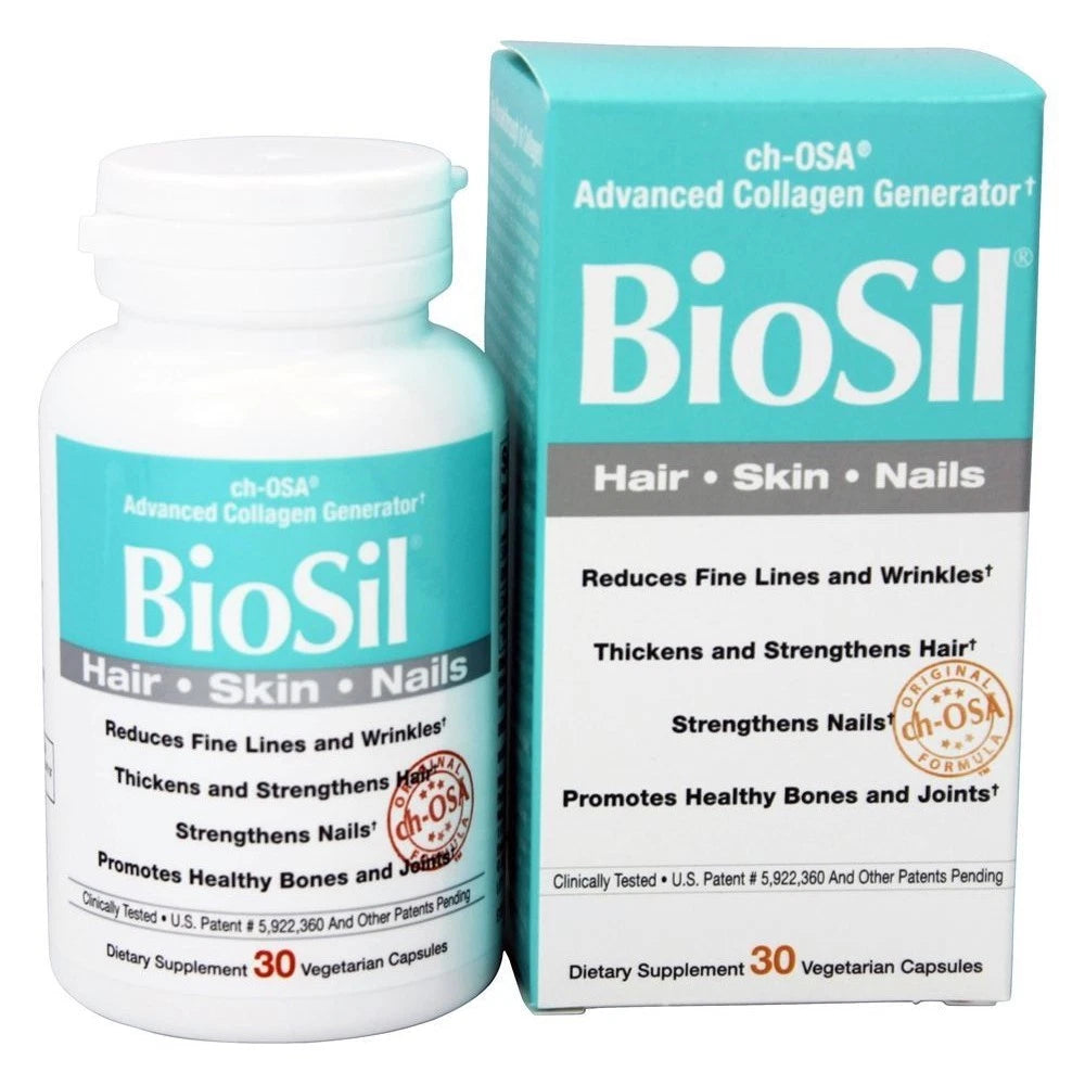 Natural Factors BioSil ch-OSA Advanced Collagen Generator 5 mg – 30 Vegetarian Capsules