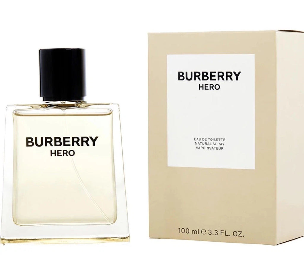 Burberry Hero Eau de Toilette 3.3 oz / 100 ml for Men – Brand New in Box