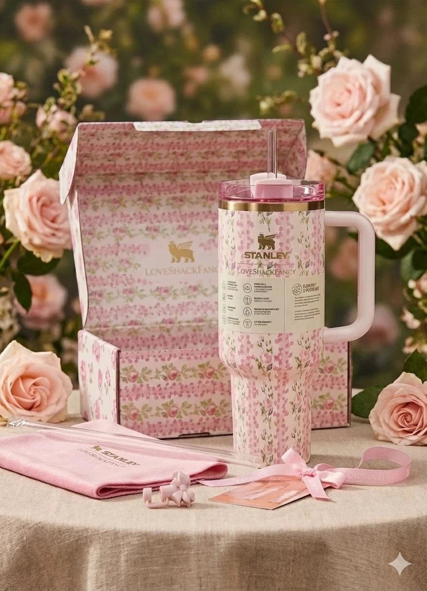 Stanley x LoveShackFancy Quencher 40 oz – Blooming Heirloom Edition – New