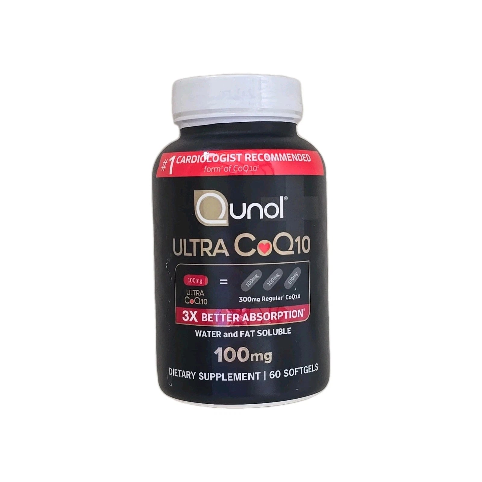 Qunol Ultra CoQ10 100 mg Softgels 60 Count – Coenzyme Q10 Supplement – New