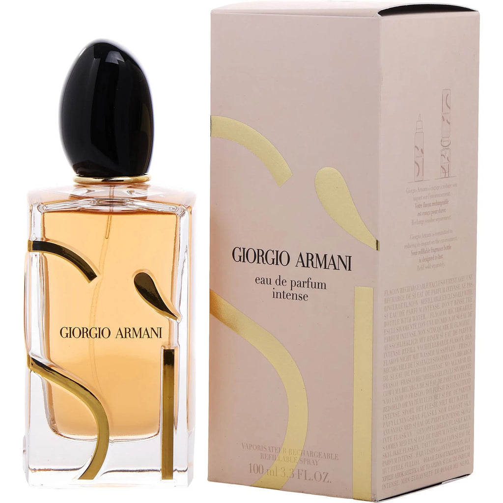 Giorgio Armani Sì Eau de Parfum Intense Refillable Spray for Women 3.4 fl oz (100 mL) – Factory Sealed – New
