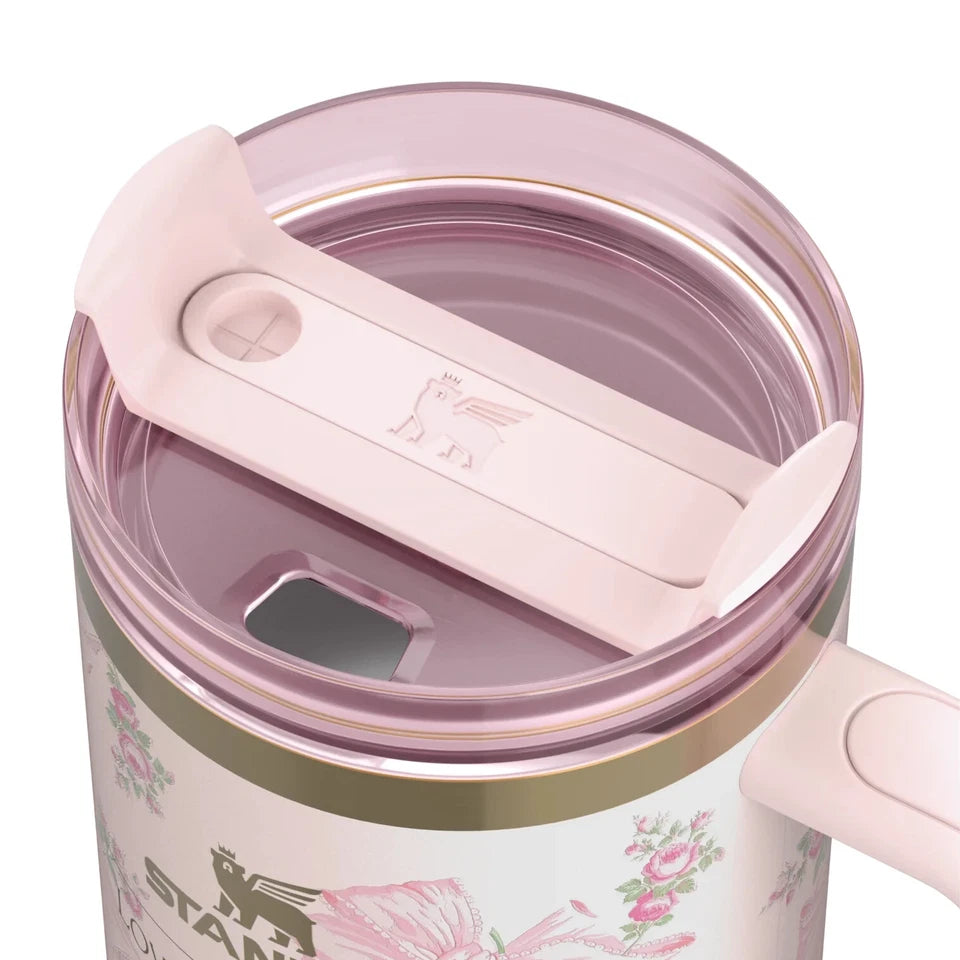 Stanley x LoveShackFancy Holiday Quencher 40 oz – Rosa Beaux Pink – Confirmed Order