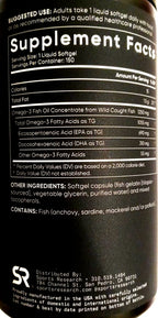 Sports Research Triple Strength Omega-3 Fish Oil 150 Softgels – Omega 3 Supplement – New