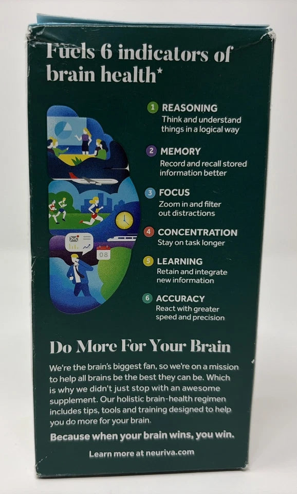 Schiff Neuriva Plus Fast-Acting Brain Performance Capsules 30 Count – Brain Health Supplement – Exp 09/26