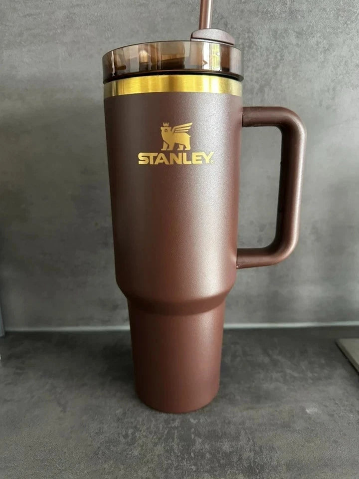 Stanley Chocolate Gold Quencher H2.0 FlowState Tumbler 40 oz – Limited Edition – Factory Sealed – New