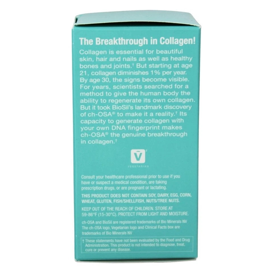 Natural Factors BioSil ch-OSA Advanced Collagen Generator 5 mg – 30 Vegetarian Capsules