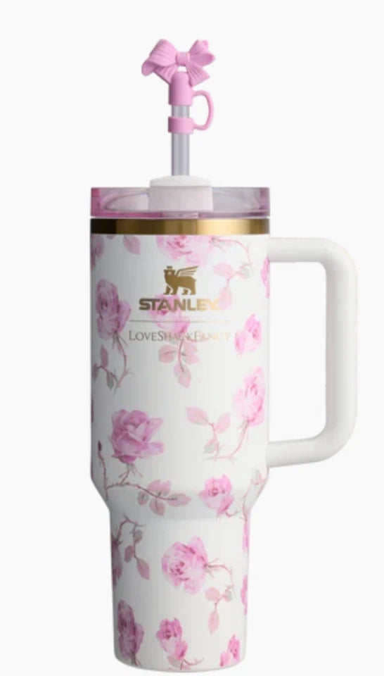 Stanley x LoveShackFancy Quencher H2.0 FlowState Tumbler – 40 oz – Limited Edition