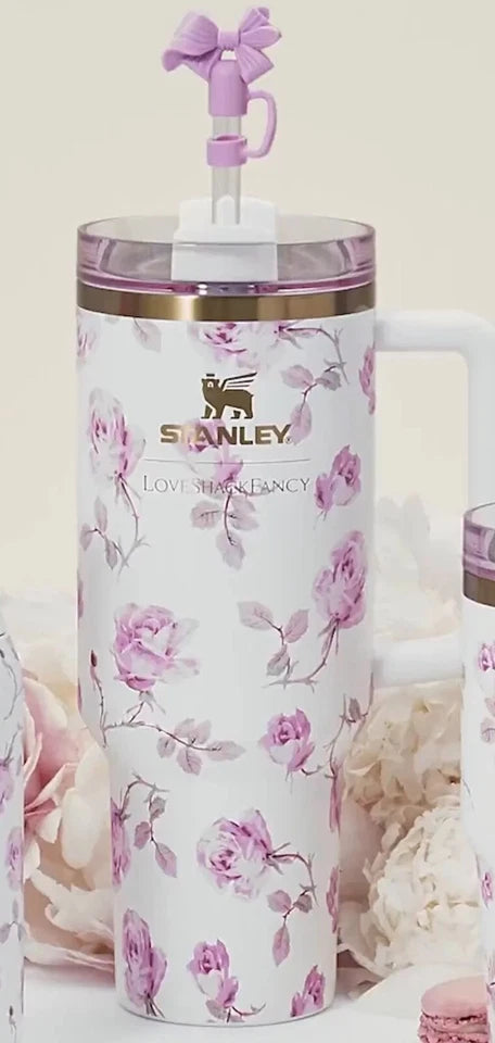 Stanley x LoveShackFancy Quencher H2.0 FlowState Tumbler – 40 oz – Limited Edition